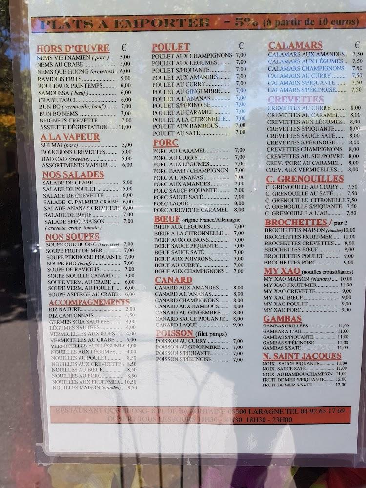 Que Huong - Menu Image 2